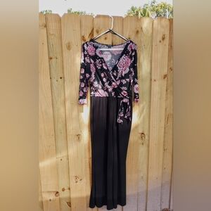 Roz & Ali Jumpsuit Size Petite L